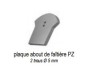 MELODIE ANTHRACITE PLAQUE D'ABOUT PZ ANTHRACITE DoP n°  Creaton-Nr.-001